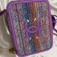CHANEL 紫色毛呢箱包