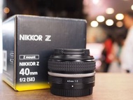 [ 尼康無反 ] Nikon Nikkor Z 40mm F/2 (SE) for Nikon Z Mount / 40 / 40f2 / 40se