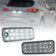 FZ 2Pcs For Hyundai Santa Fe 2013-2018 White LED Number License Plate Light