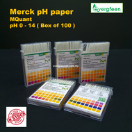 ( Promo ) Merck pH Paper ( pH 0 - 14 pH Indicator Strips) Box of 100