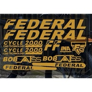 FEDERAL BOB CAT SS BIKE CUTTING STICKER