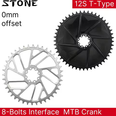 Stone Bike Chainring AXS Flattop T-type Chain 12S 0mm Offset Direct Mount Round For Sram X0 XX SL GX