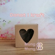 Donut Box contains 1 KRAFT Donut Box/ 1 KRAFT Donut Box KRAFT Heart Donut/ AK