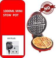 20CM Waffle Maker Machine Electric Non-Stick Waffle Maker Mold Pancake Bakeware Pan Bubble Kitchen A