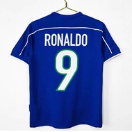 Retro 1998 Brazil away football short Sleeve jersey