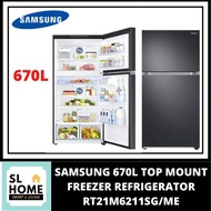 {KL & Klang Valley Area Only}SAMSUNG RT21M6211SG/ME 670L 2 DOOR TOP MOUNT FREEZE REFRIGERATOR WITH T