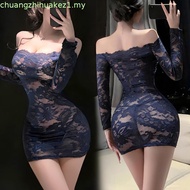 [Bebinca] See-Through Hip Nightdress Sexy Lingerie Sexy Pajamas 6541