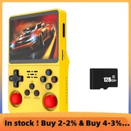 R36S Handheld Game Console 3.5 Inch IPS Screen 128GB Video Game Console Dual 3D Joystick 3200mah Bat