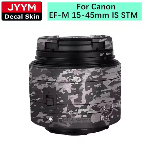 Customized Sticker For Canon EF-M 15-45mm F3.5-6.3 IS STM Camera Lens Decal Skin Vinyl Wrap Protecti