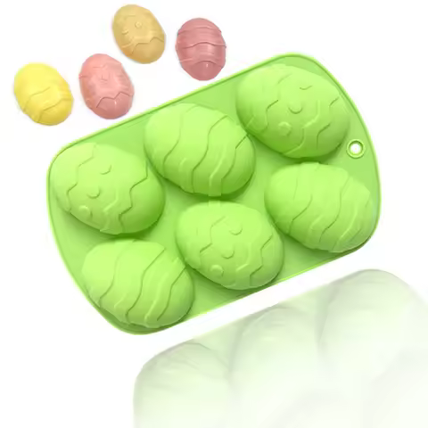 Easter Silicone Chocolate Mold Easter Egg Shaped Fondant Chocolate Mold, Baking Molds for Candy Mini