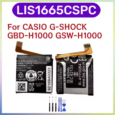 New LIS1665CSPC Replacement Battery for CASIO lis1665cspc G-SHOCK GBD-H1000 gsw-h1000 Watch battery 