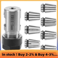 (E L X I) 7Pcs ER11 1-7mm Spring Collets with ER11A 5mm Motor Shaft Holder Extension Rod