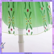 Xie Dress Princess Anna Frozen Green Cosplay Costume Birthday Clothes