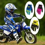 Fox Motocross Gloves for 6~13 Years Old Kids Bicycle Gloves Children's Riding Gloves Breathable Full Finger MTB Cycling Gloves Children Gear Racing Gloves