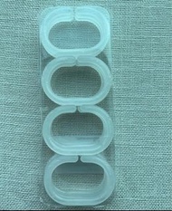 12 Brand New Transparent Shower Curtain Hooks 全新透明浴簾掛鈎12個