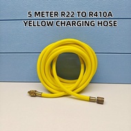 (5METER) R22 TO R410A YELLOW CHARGING HOSE TUBE (5/16") CHECK GAS PRESSURE AIRCOND REFRIGERANT MANIF
