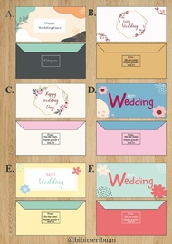 Amplop nikah/wedding amplop custom nama