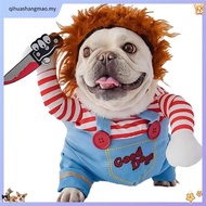 【Hipidog】Fun Dog Clothes Cat Chucky Costume Halloween Party Costume Pet Standing Outfit
