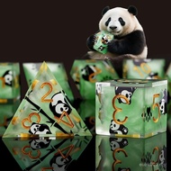 Haxtec DND Dice Set Sharp Edge Resin Dice Set with Dice Case, D and D Dice, Polyhedral D&D Dice Set 