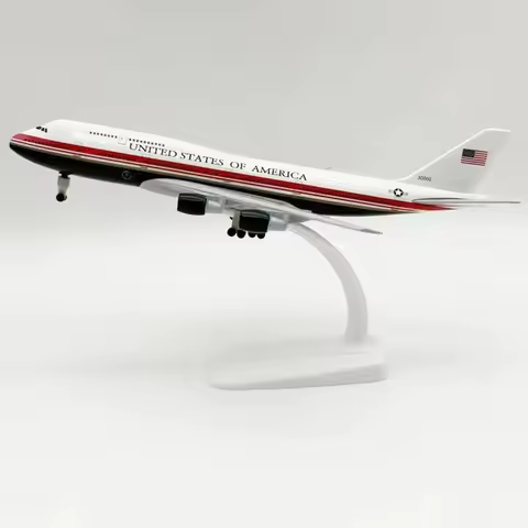 Air Force One B747-200 Model Planes 20cm Metal Scale Aircraft Diecast Miniature Airplane With Stand 