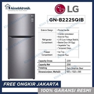 LG GN-B222SQIB Inverter Kulkas 2 pintu LG - GNB222SQIB 222sqib b222