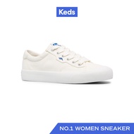 KEDS รองเท้าผ้าใบ แบบผูกเชือก รุ่น CREW KICK 75 ORGANIC COTTON สีขาว ( WF64828 )