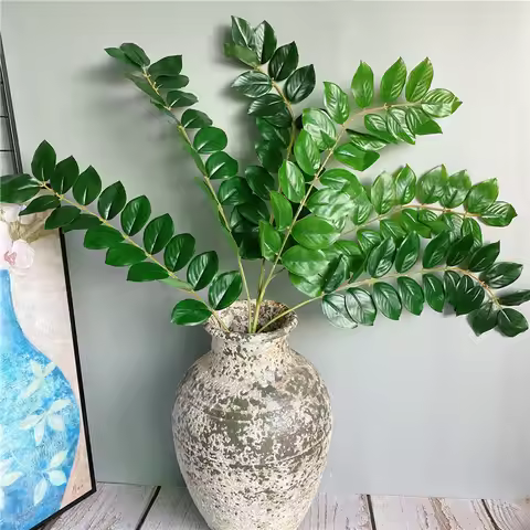Tropical Tree Large Artificial Plants Tall 28'' Fake Eucalyptus Branch Plastic Plants False Ficus Fo