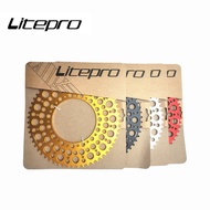 Litepro Starry Sky Bubble Chainring 58T Crankset Folding Bike Alloy 56T 54T Chainwheel 130BCD For Brompton Bicycle