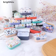 [BiuBiu] Flower Tin Trinket Coin Box Jewelry Storage Case Tinplate Small Floral Boutique