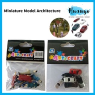 Miniature Cars & Human Figures Model Set for Architecture, Railway & Diorama Layouts