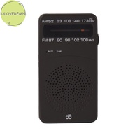 uloveremn Pocket Portable Mini Radio FM/AM Digital Tuning Radio Receiver FM87-108MHz MP3 Music Player Radios SG