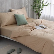 雙人/十月被/可機洗、免被套、蓋一整年的好被子-奶茶棕