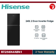 [ Delivered by Seller ] HISENSE Gross 240L 2 Door Inverter Refrigerator / Fridge / Peti Sejuk 双门冰箱 (