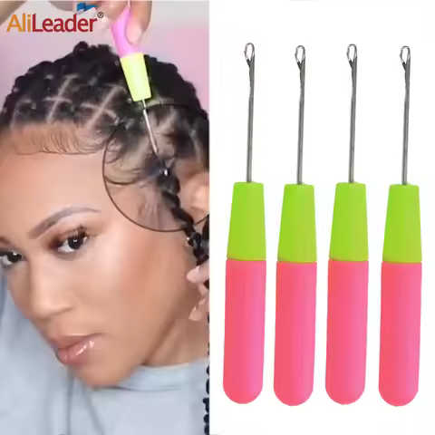 Crochet Hook Plastic Crochet Hook Needle For Hair Weaving Hook Needles 1/3/5Pcs Dreadlock Knitt Hair