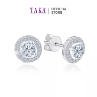 TAKA Jewellery Round Brilliant Lab Grown Diamond Earrings 10K Gold