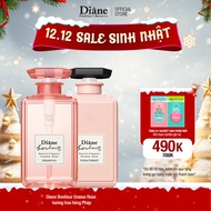 Bộ dầu gội xả phục hồi hư tổn dưỡng tóc bồng mượt Diane Bonheur Grasse Rose hương hoa hồng Pháp