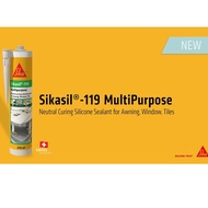 SIKASIL-119 Multipurpose Neutral Curing Silicone Sealant for Awning, Windows and Tiles