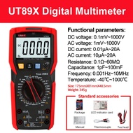 UNI-T UT89X UT89XD UT89XE มัลติมิเตอร์ดิจิทัลแบบมืออาชีพ True RMS NCV 20A ปัจจุบันตัวทดสอบแรงต้านทาน