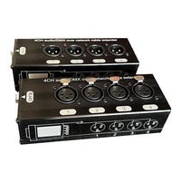 4-Channel 3-Pin XLR Audio and DMX512 over Network Cable Extender, DMX512 Network Signal Extender Mal
