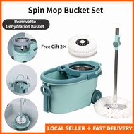 Rotary Spin Mop Bucket Set Spin Rinse Dry 360 Rotary Microfiber Cleaning Tools