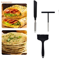 [baipeston] Stainless Steel French Crepe Spreader Crepe Spreader And Spatula Kit Pancake Like Batter