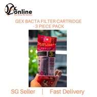 GEX Bacta filter cartridge - 3 piece/pack (For Slim HOB Filter)