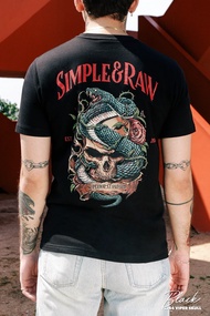 Simple&amp;Raw - เสื้อยืด TS744 Viper Skull