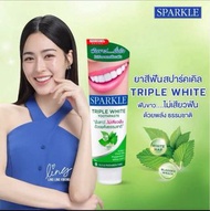 全新現貨購自泰國sparkle三重亮白牙膏 lingorm鄺玲玲linglingkwong代言美白牙膏 清新去黃去 口臭