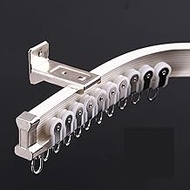 Wall Mount/Ceiling Mount Curtain Track Rod, Wall Separation White Curtain Rod For Shower/Sill(Wall M