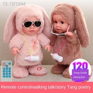 100% original☊℗✾Botol bayi magnetron mewah boneka boleh menyanyi dan menari berjalan bercakap belaja
