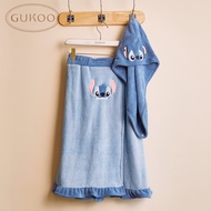 ชุดอาบน้ำผู้หญิง Gukoo ชุดน้ำลายสัตว์น่ารัก ชุดนอนฤดูร้อน ชุดนอนแขนกุด ชุดนอนคอวี ชุดนอนผู้หญิง ชุดน