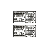 TAMIYA 56525 TROP.25 Carbon Reinforced Matte Finish Axle for Semi-Trailer ชุดแต่งรถบังคับหัวลากทามิย