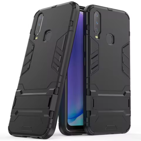 Hybrid Armor Case For VIVO Y97 Y93 Y91 Y89 Y85 Y79 Y75s Y73 Y70S Y67 Y52S 5g With Stand Protect Phon