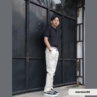 Cyrus Pants Casual Chino Twill Premium Elastic Waist Long Pants